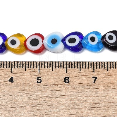 Handmade Evil Eye Lampwork Beads Strands LAMP-G166-05A-02-1