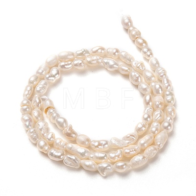 Natural Cultured Freshwater Pearl Beads Strands X-PEAR-J005-56-01-1