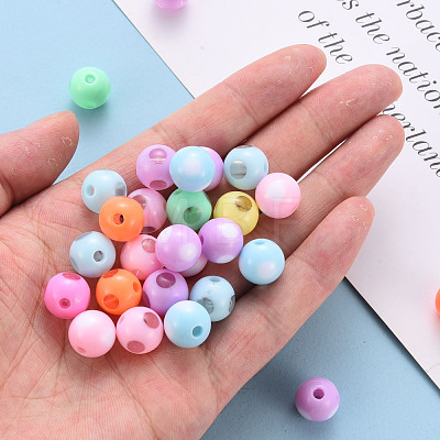 Opaque Acrylic Beads MACR-S373-07G-1