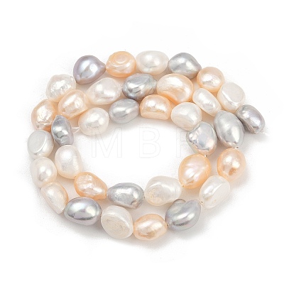 Natural Cultured Freshwater Pearl Beads Strands PEAR-P064-20K-09F-1