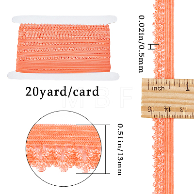 Gorgecraft Polyester Elastic Cords with Single Edge Trimming EC-GF0001-38C-1