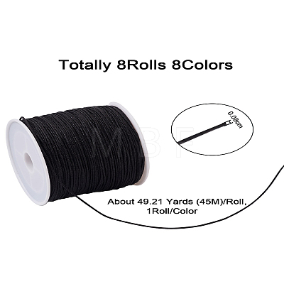 Yilisi 8 Rolls 8 Colors Nylon Thread NWIR-YS0001-02-1