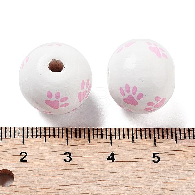 Dog Theme Wood Beads WOOD-M011-05A-04-1