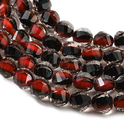 Two Tone Resin Beads Strands GLAA-T035-02F-1