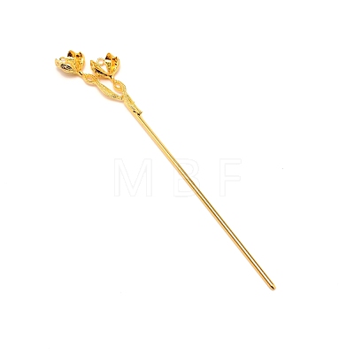 Alloy Hair Stick Findings FIND-WH0092-57G-1