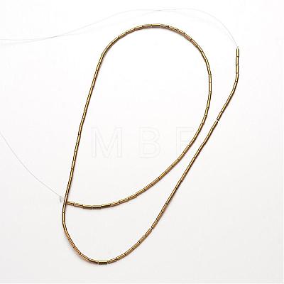 Electroplate Non-magnetic Synthetic Hematite Bead Strands G-F300-37A-03-1