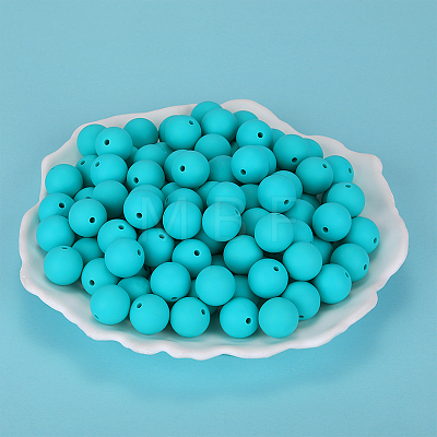 Round Silicone Focal Beads SI-JX0046A-01-1