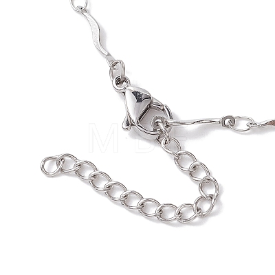 304 Stainless Steel Slider Necklace Makings AJEW-JB01265-02-1