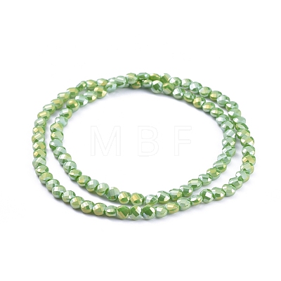 Electroplate Glass Beads Strands EGLA-J149-A-6mm-FR05-1