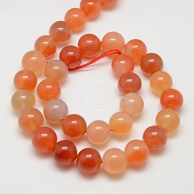 Natural Carnelian Beads Strands G-N0006-12mm-17-1