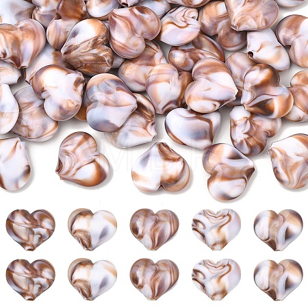 30Pcs Acrylic Imitation Gemstone Beads MACR-YW0004-86-1