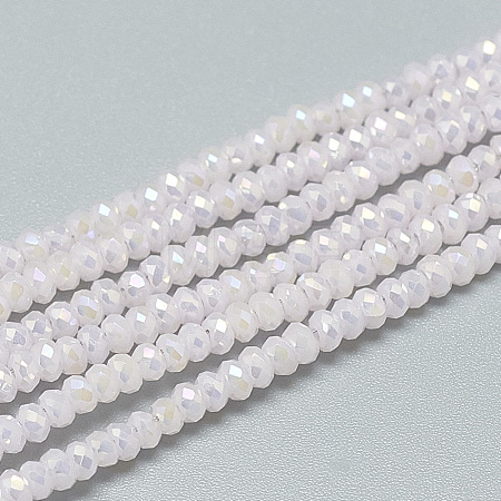 Electroplate Glass Beads Strands EGLA-Q112-A01-1