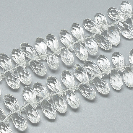 Glass Beads Strands X-EGLA-S142-6x12mm-10-1