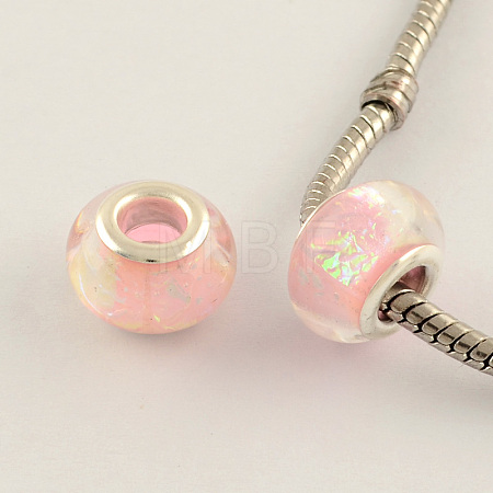 Drawbench Resin European Large Hole Beads DACR-S011-09-1