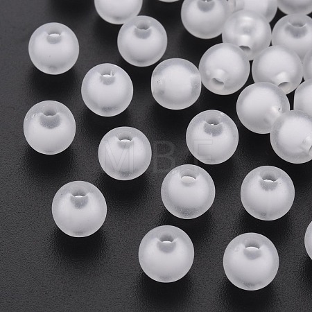 Frosted Acrylic Beads FACR-Q006-16mm-01-1