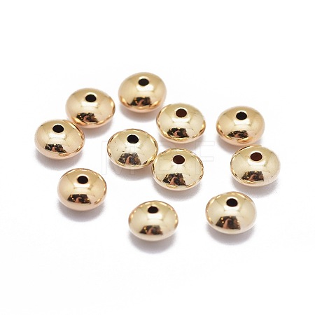 Yellow Gold Filled Spacer Beads KK-L183-026D-1