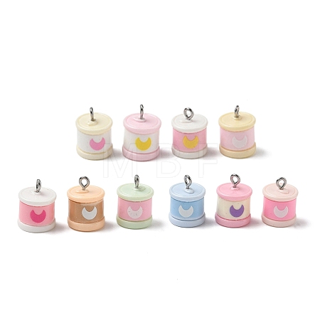 Opaque Resin Pendants RESI-B044-10P-1