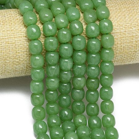 Natural Malaysia Jade Beads Strands G-B165-F11-10x10mm-1