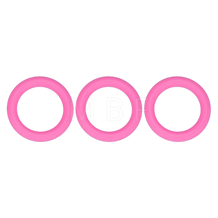 3Pcs Ring Silicone Focal Beads JX895J-01-1