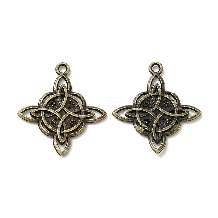 Tibetan Style Alloy Pendants PALLOY-I220-07AB-1