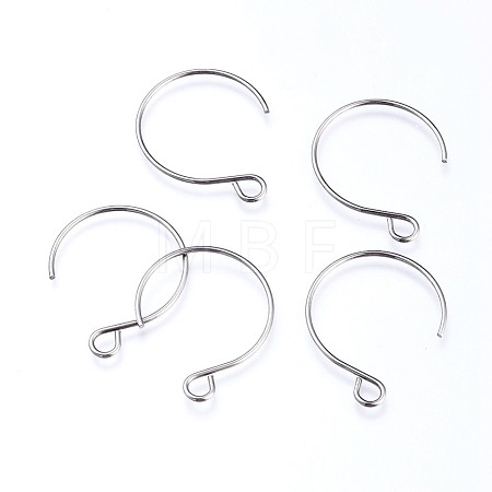 Tarnish Resistant 304 Stainless Steel Earring Hooks STAS-O119-10P-A-1
