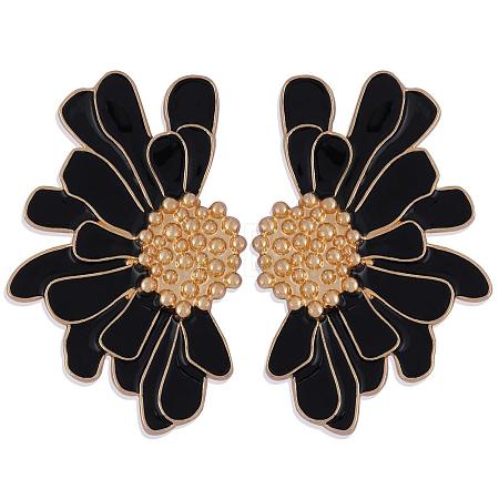 Vintage Flower Stud Earrings for Women JE1095C-1