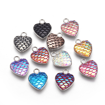 304 Stainless Steel Pendants STAS-F184-B-1