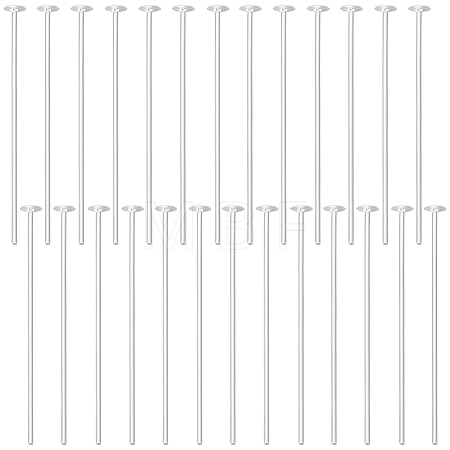 925 Sterling Silver Flat Head Pins STER-BBC0002-14B-1