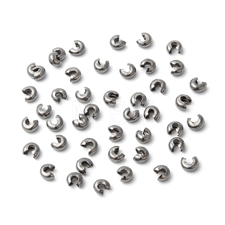 Iron Crimp Beads Covers X-IFIN-H028-NFB-NF-1