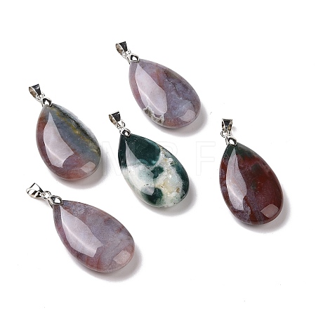 Natural Ocean Jasper Pendants G-D084-01P-B20-1