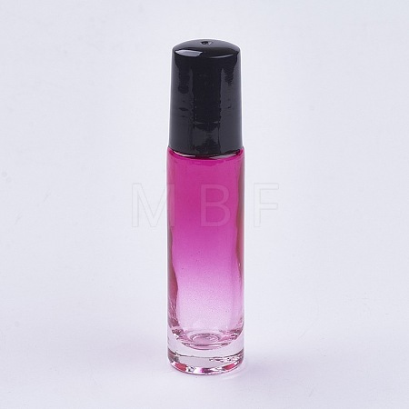 10ml Glass Gradient Color Essential Oil Empty Roller Ball Bottle X-MRMJ-WH0011-B05-10ml-1