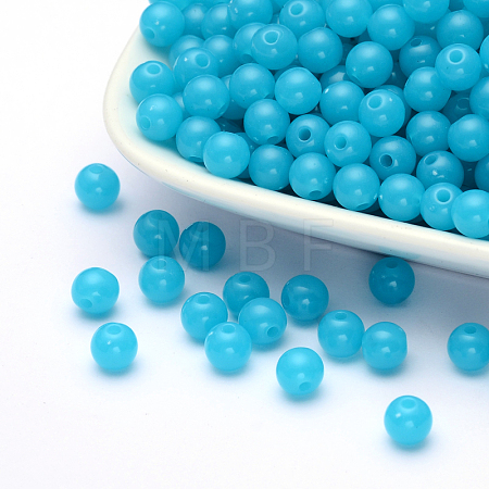 Fluorescent Acrylic Beads LS-MACR-R517-6mm-10-1
