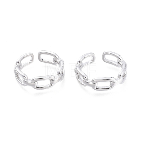 Brass Cuff Rings RJEW-F103-04-P-1