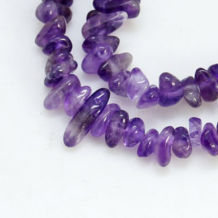 Natural Amethyst Beads Strands X-G-D283-3x5-7-1