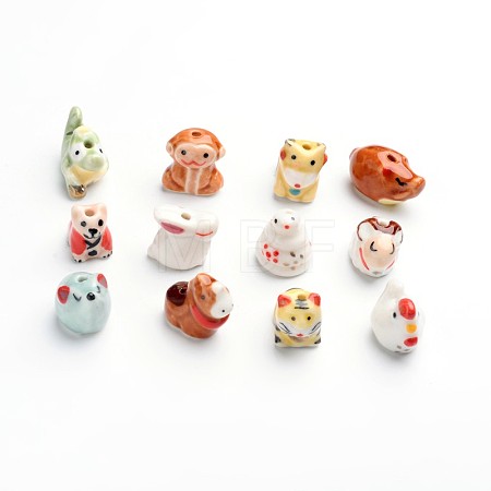 Handmade Porcelain Beads PORC-I008-M-1