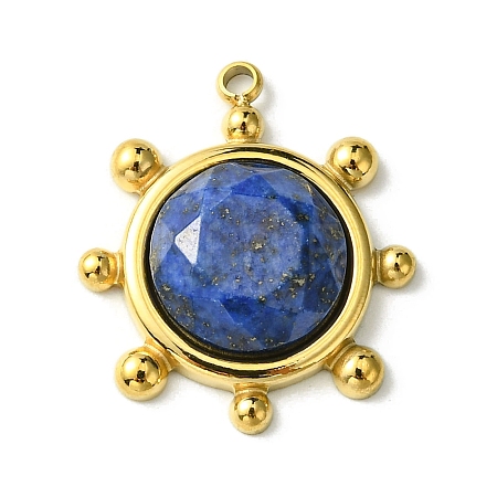 Faceted Natural Lapis Lazuli Pendants FIND-Z028-39D-1