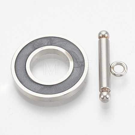 201 Stainless Steel Toggle Clasps STAS-T037-06A-1