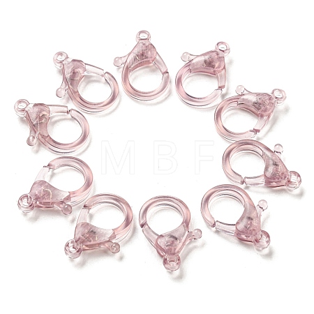 Transparent Plastic Lobster CLaw Clasps KY-H005-A06-1