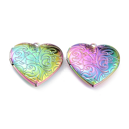 304 Stainless Steel Locket Pendants LS-STAS-O147-02A-1