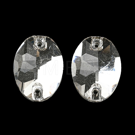 Glass Connector Charms GLAA-A006-17B-1