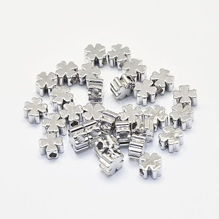 Long-Lasting Plated Brass Beads KK-K193-057P-NF-1