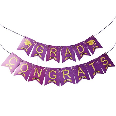 Congrats Grad Paper Hanging Banner TH-FZCC84D-01B-05-1