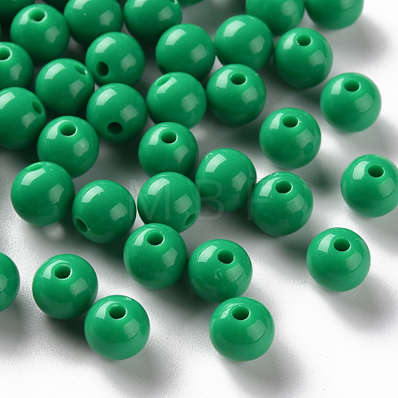 Opaque Acrylic Beads X-MACR-S370-C8mm-24-1