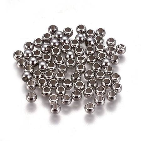 Tarnish Resistant 304 Stainless Steel Spacer Beads STAS-L222-42B-P-1