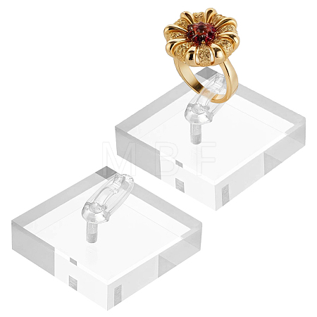 Acrylic Single Ring Display Stands RDIS-WH0007-13A-1