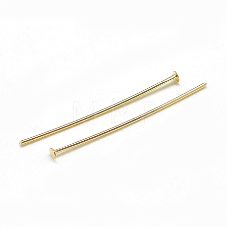 Brass Flat Head Pins KK-T032-093G-1