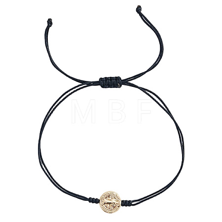 Brass Beads Braided Bead Bracelets BZ6488-3-1