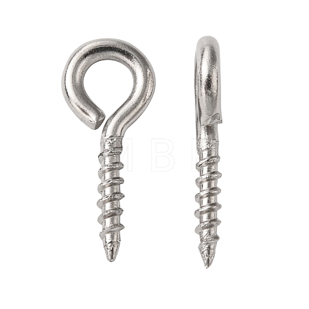 Tarnish Resistant 304 Stainless Steel Screw Eye Pin Peg Bails X-STAS-L234-165A-P-1