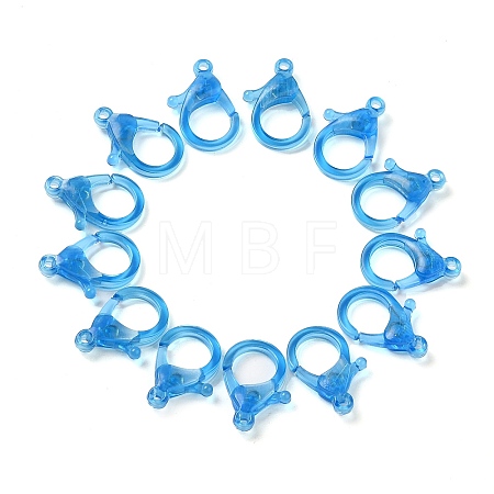 Transparent Plastic Lobster CLaw Clasps KY-H005-A09-1