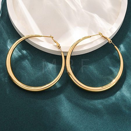 304 Stainless Steel Hoop Earrings EJEW-Z093-01G-01-1